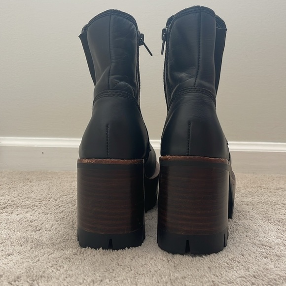 Free People x Jeffrey Campbell Preston Platform Ankle Boot Size 9 - Picture 5 of 10